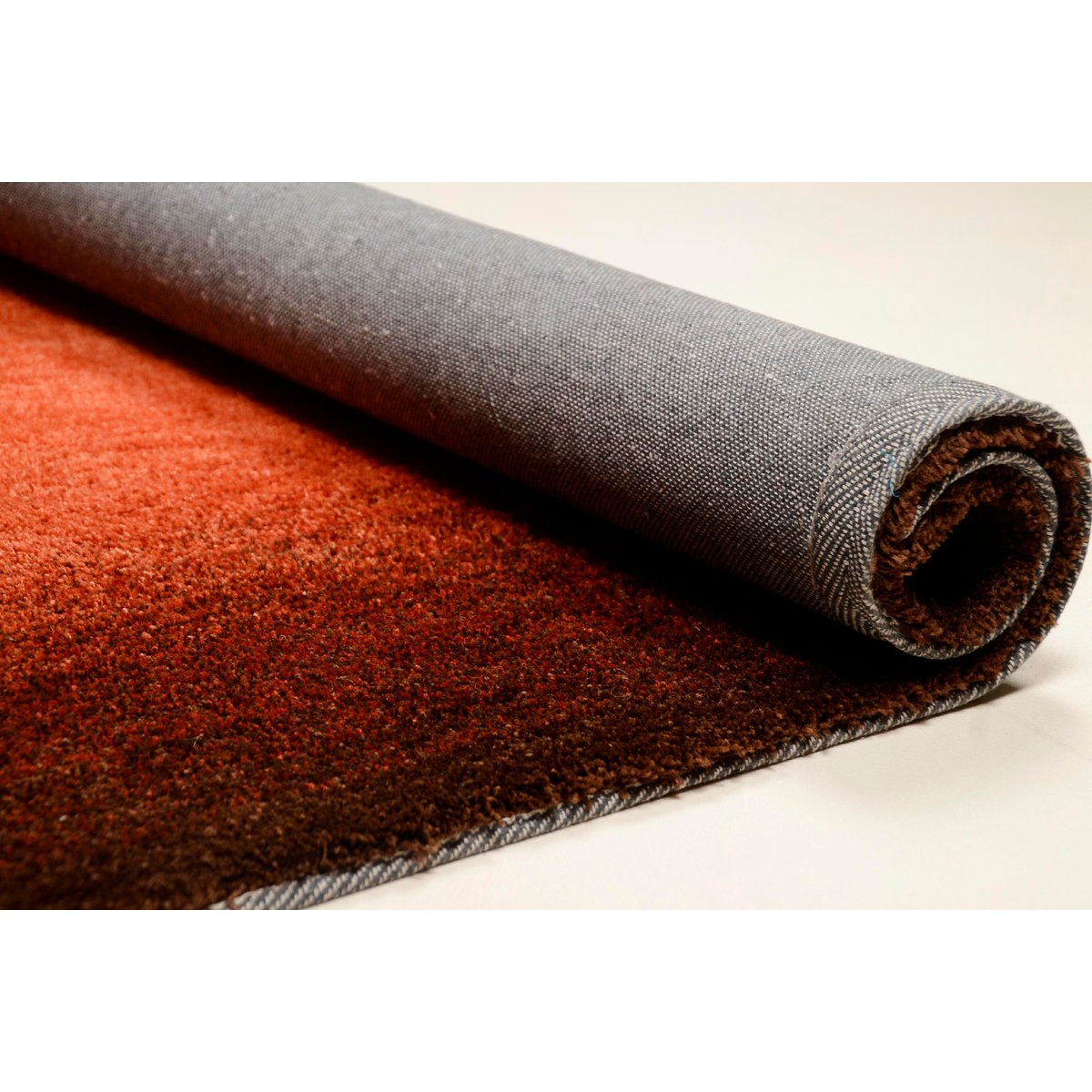 Tapis Shaggy Hula Shadding tufté main épais terracotta, THEKO