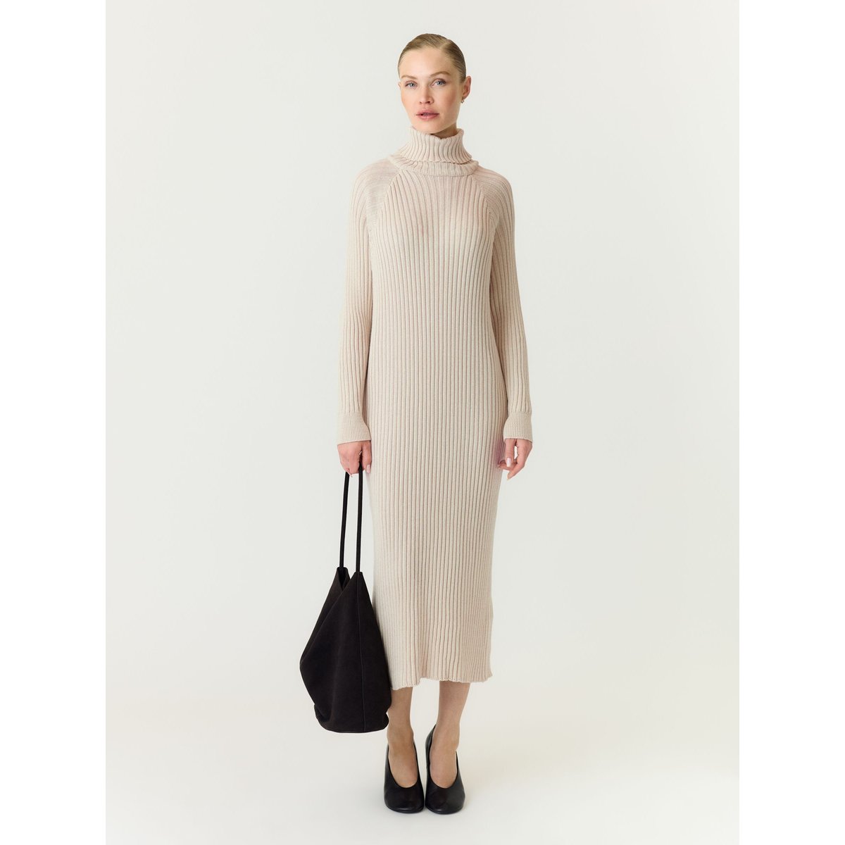 Robe En Maille birch, YAS