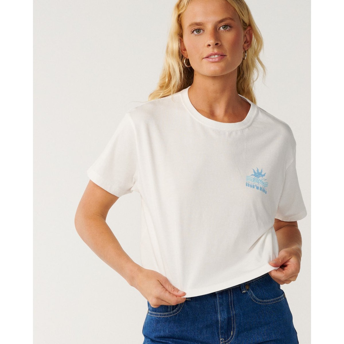 T-shirt CROP SWELL bone, RIP CURL