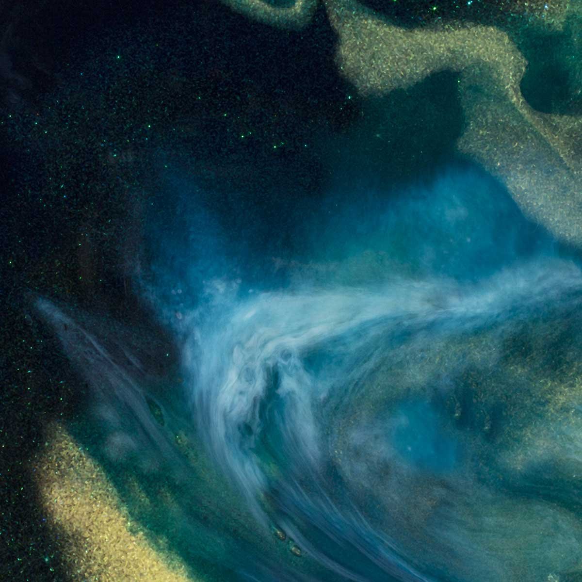 Poster bleu constellation affiche + cadre en bois - noir, HEXOA