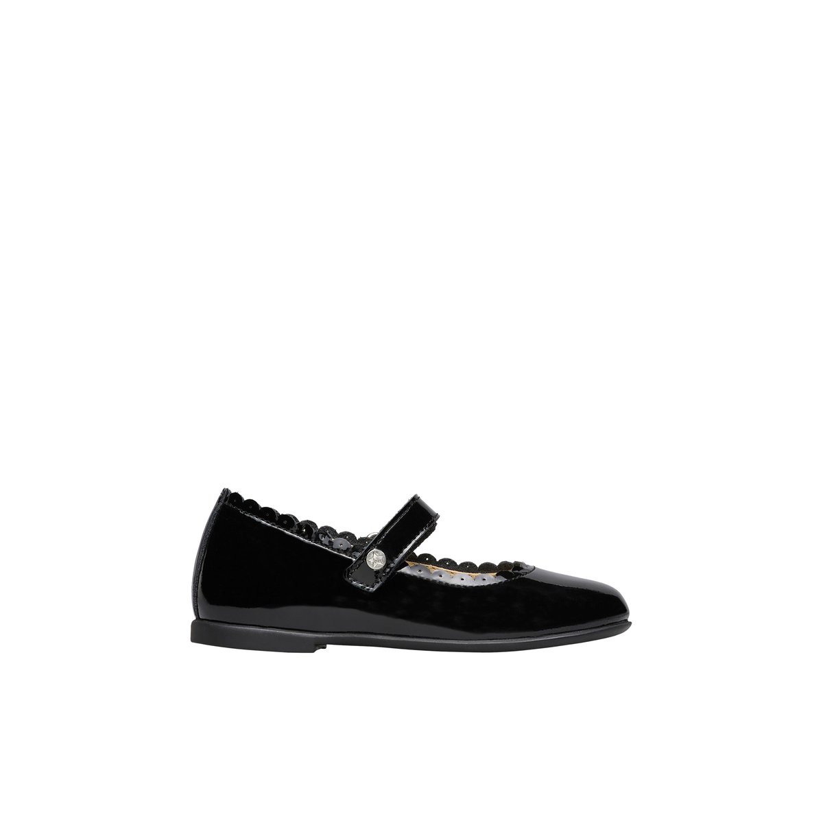 Ballerines en cuir verni JELKI 2 noir-, NATURINO