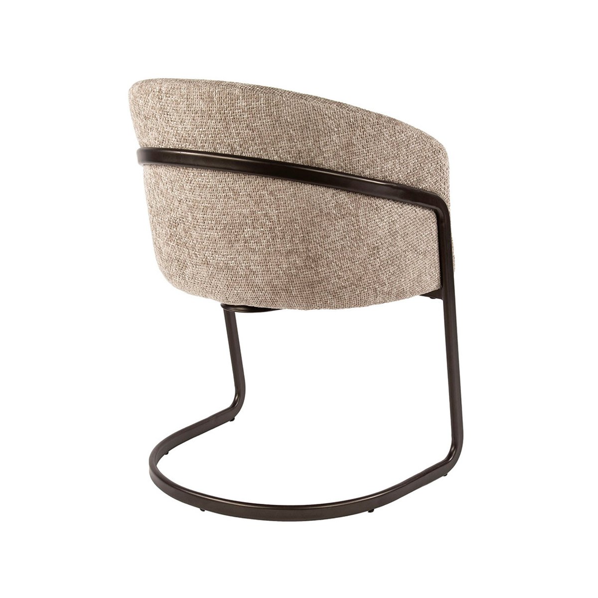Lot de 2 chaises en tissu texturé, TEO sable, BEST MOBILIER