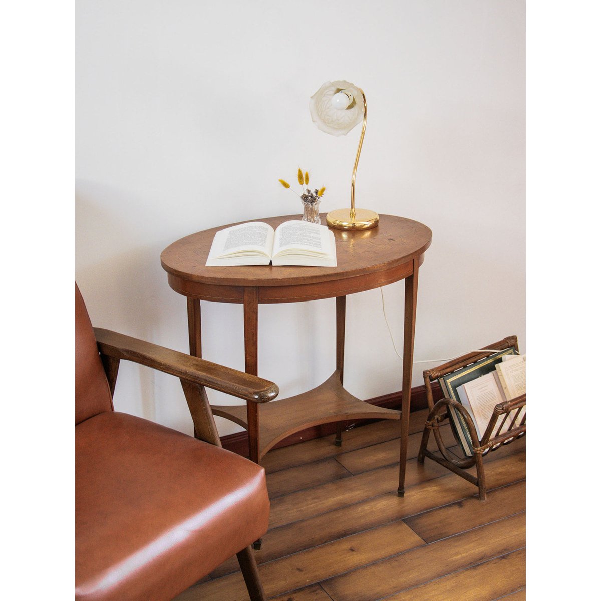 Table d'appoint en bois Francine N°359 - Bon état bois, DEBONGOUT