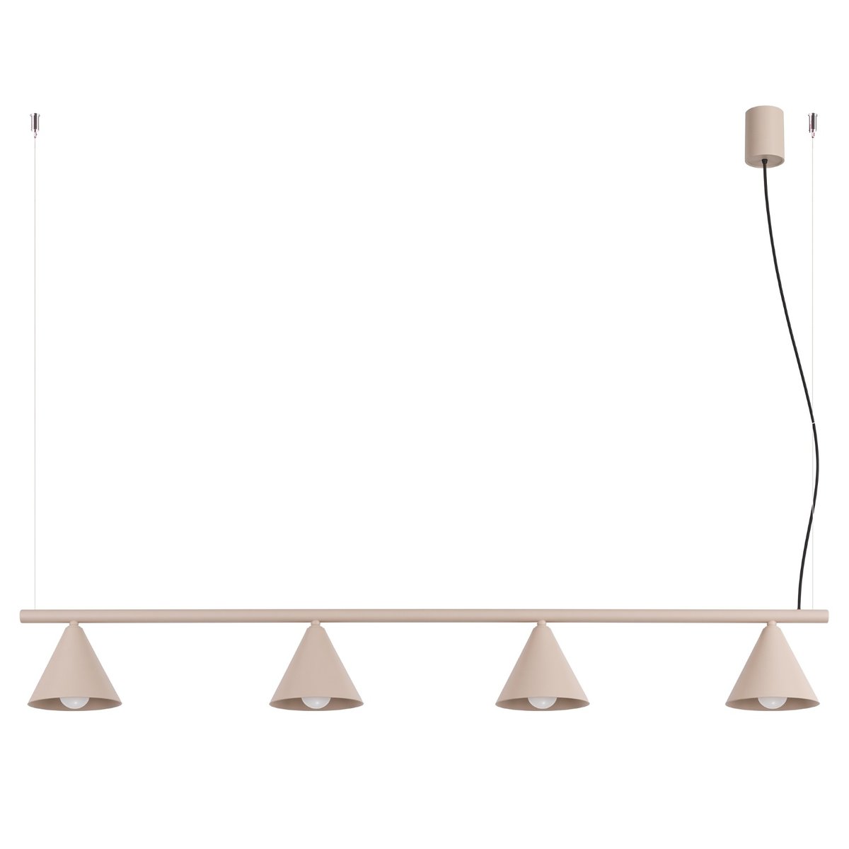 Lustre Acier Taupe E14 4 Nox taupe, EDEN