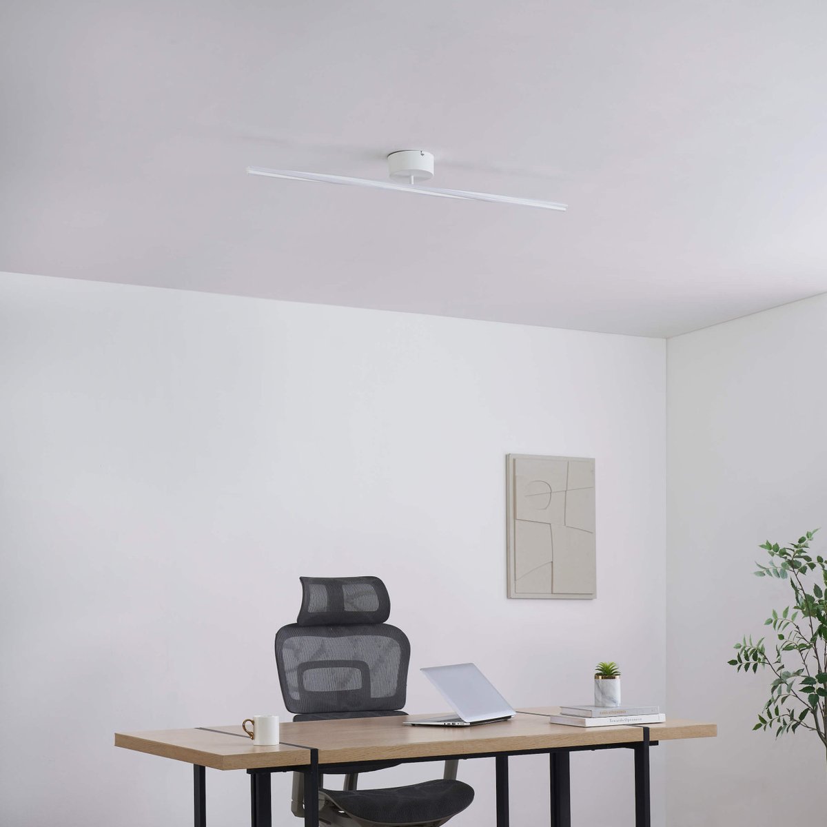 Applique ou plafonnier LED aluminium - ELLA blanc, KOSILUM