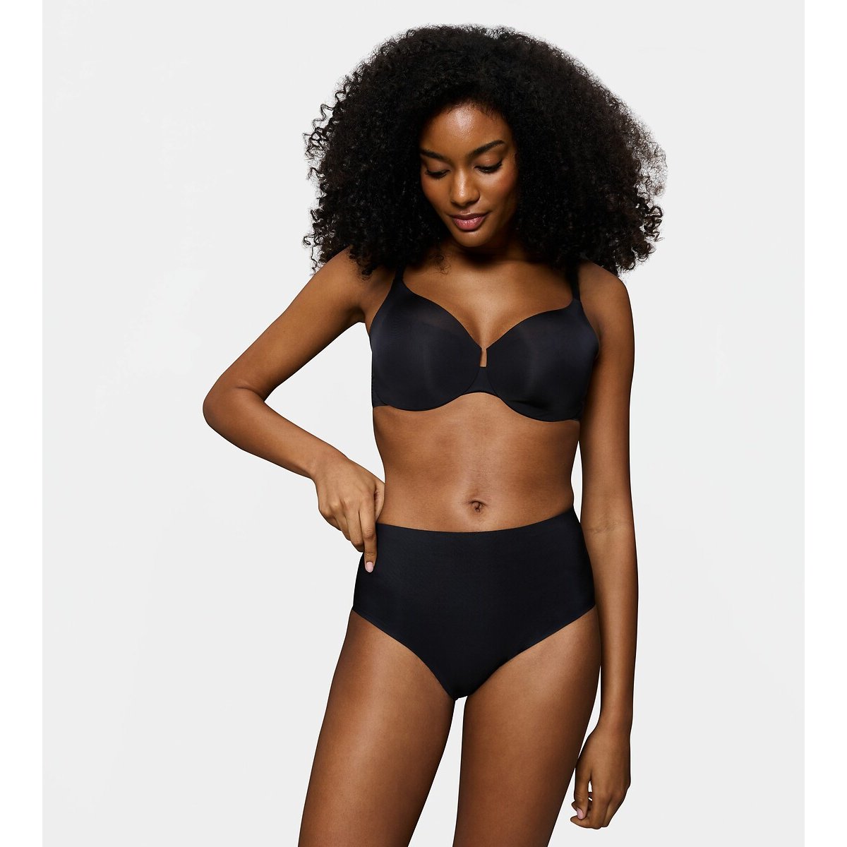 Slip a vita alta BODY MAKE-UP ILLUSION CURVE nero , TRIUMPH