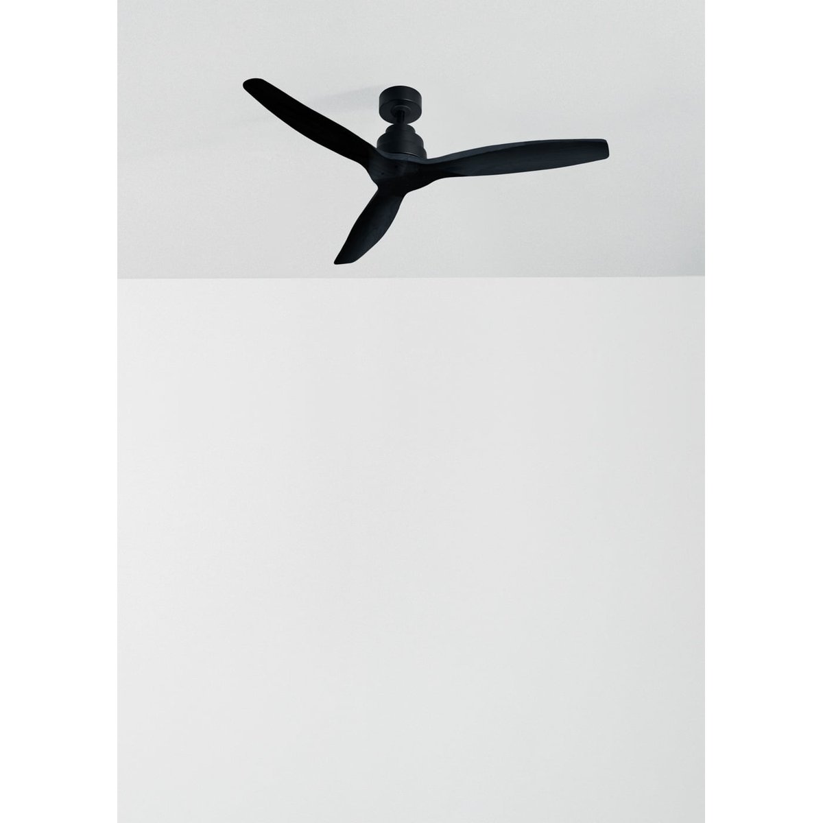 Ventilateur de plafond 40W  sans lumière et télécommande WIND STYLANCE NATURAL WOOD noir/noir, CREATE