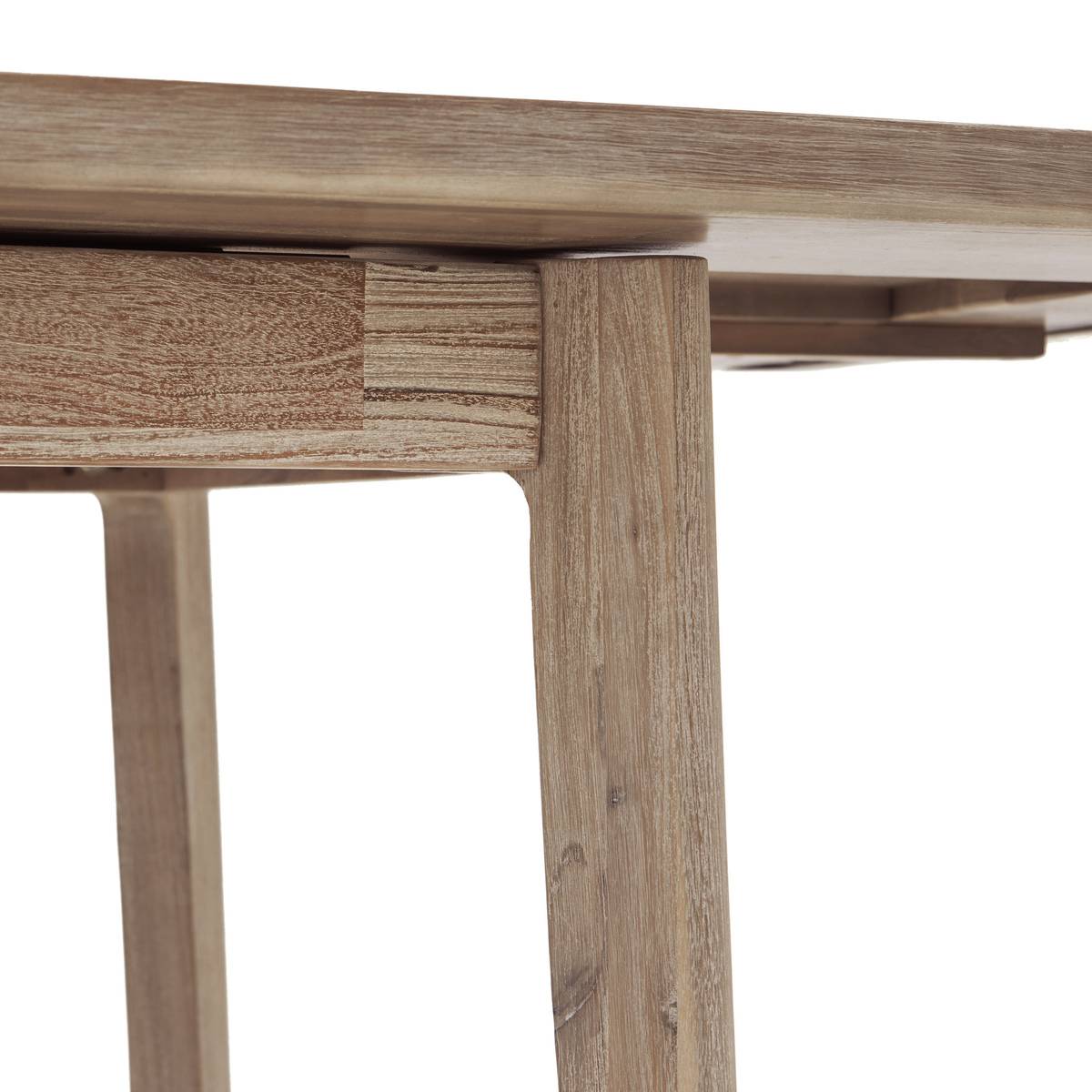 Table à manger extensible en bois d'acacia BANILA beige, ATMOSPHERA