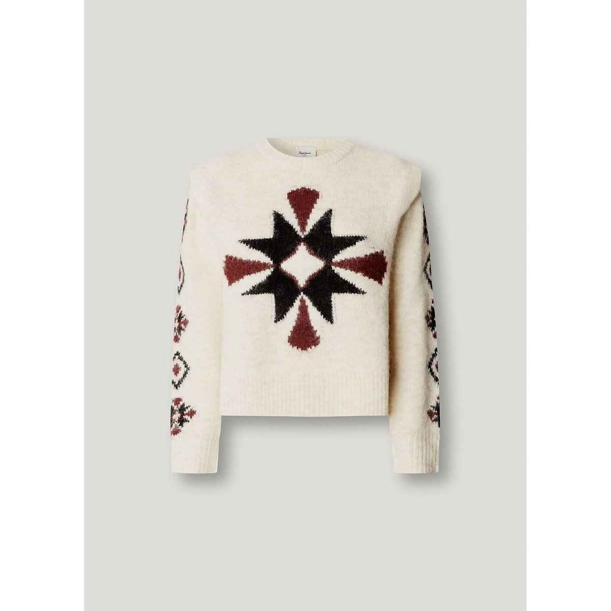 Pull manches longues à motif ecru, PEPE JEANS