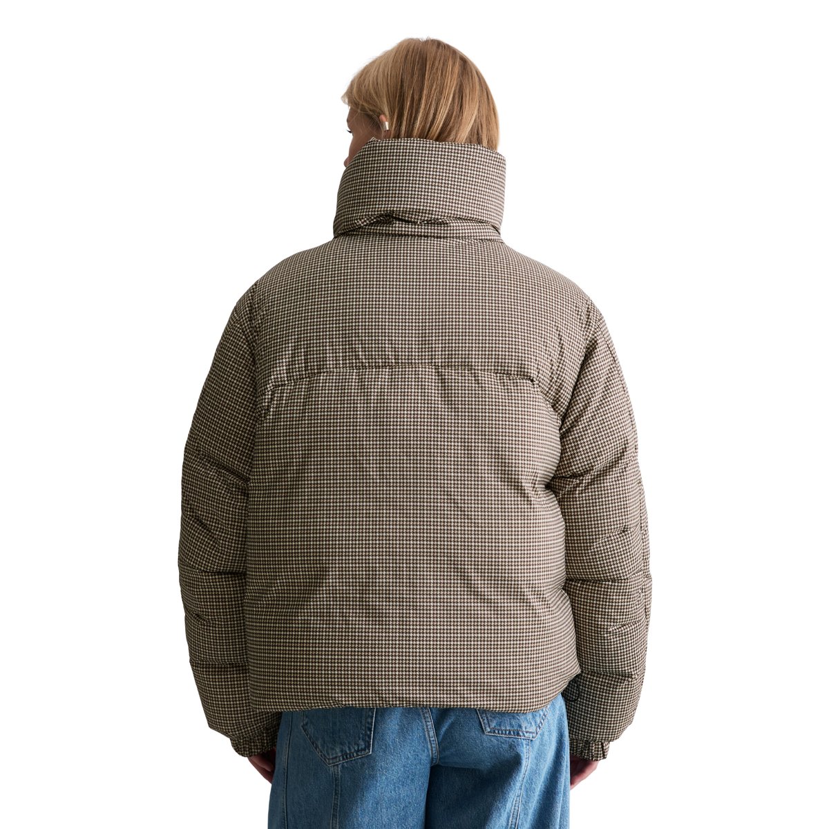 Veste matelassée à motifs, coupe classique avec une surface hydrofuge marron, MARC O’POLO DENIM