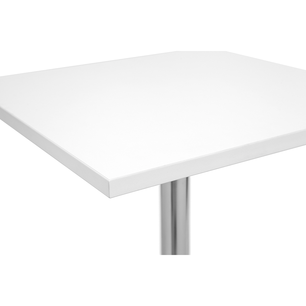 Table de bar design carrée blanche L60 cm JACK blanc, MILIBOO