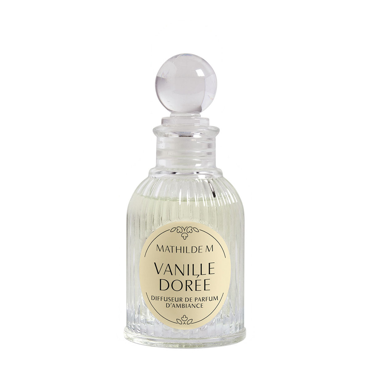 Diffuseur de parfum d'ambiance Vanille Dorée transparent, MATHILDE M