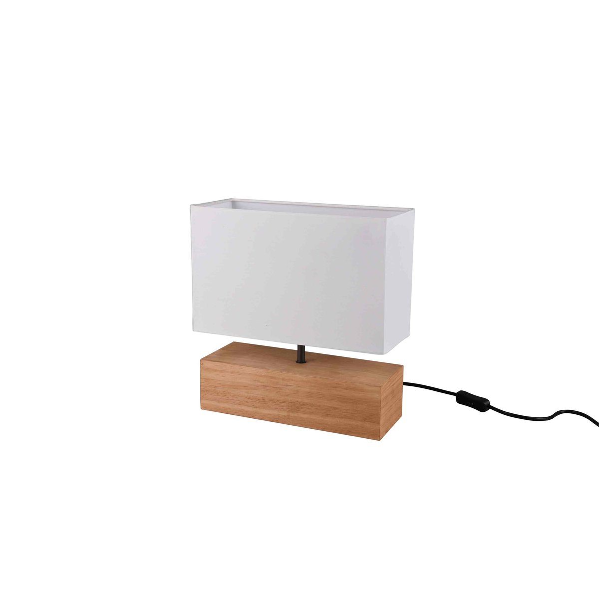Lampe design en bois scandinave, WOODY blanc, TRIO