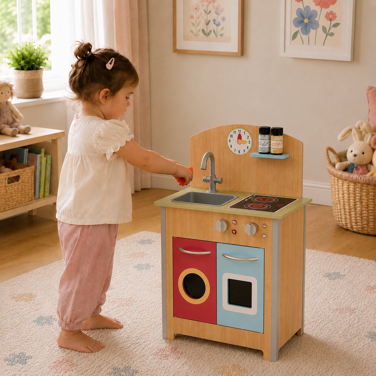 Cuisine Enfant Dinette PORTO multicolore, TEAMSON KIDS