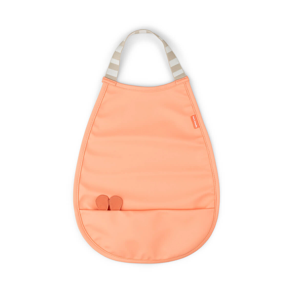 Bavoir à élastique Raffi corail, DONE BY DEER