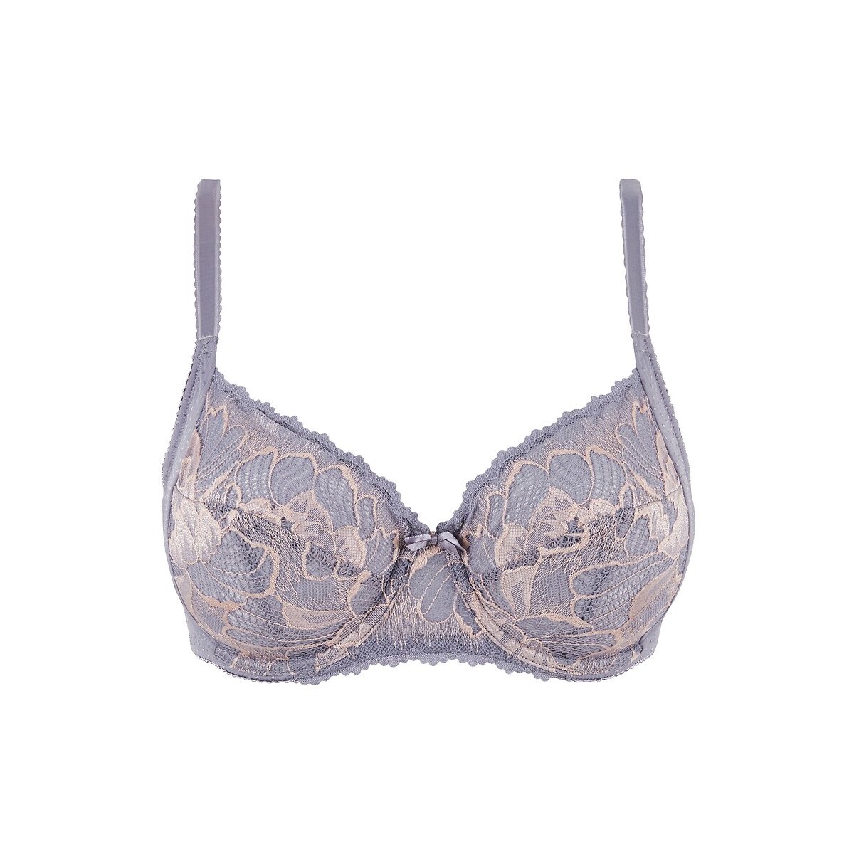 Capucine Underwired Full Cup Bra grey/pink, SANS COMPLEXE