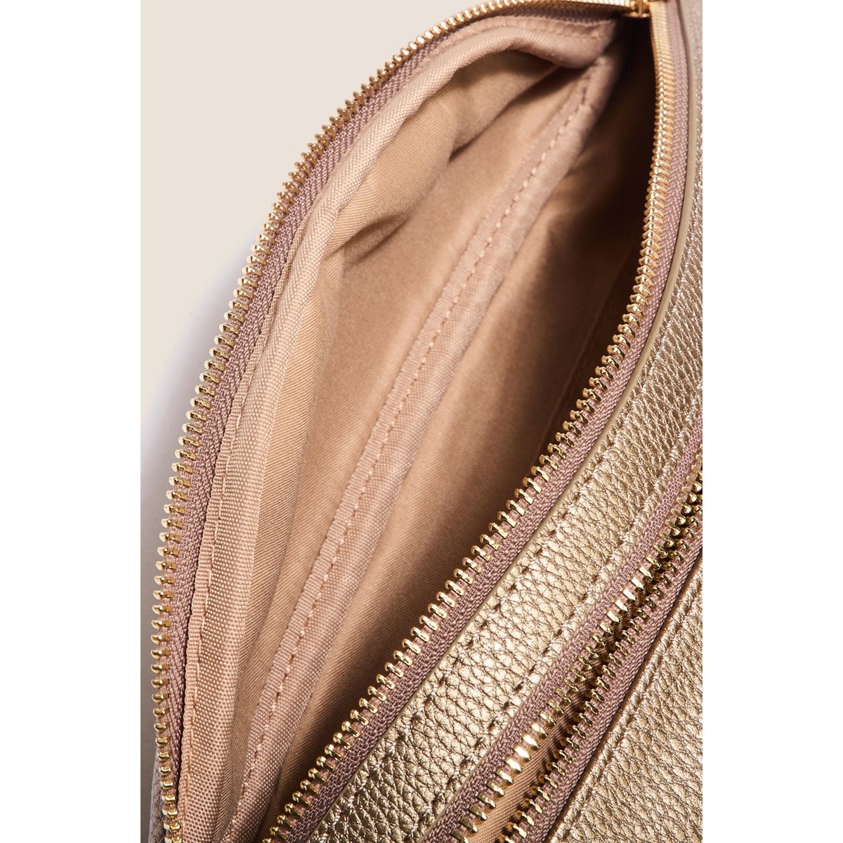 Sac banane zippé couleur cuivre, BREAL