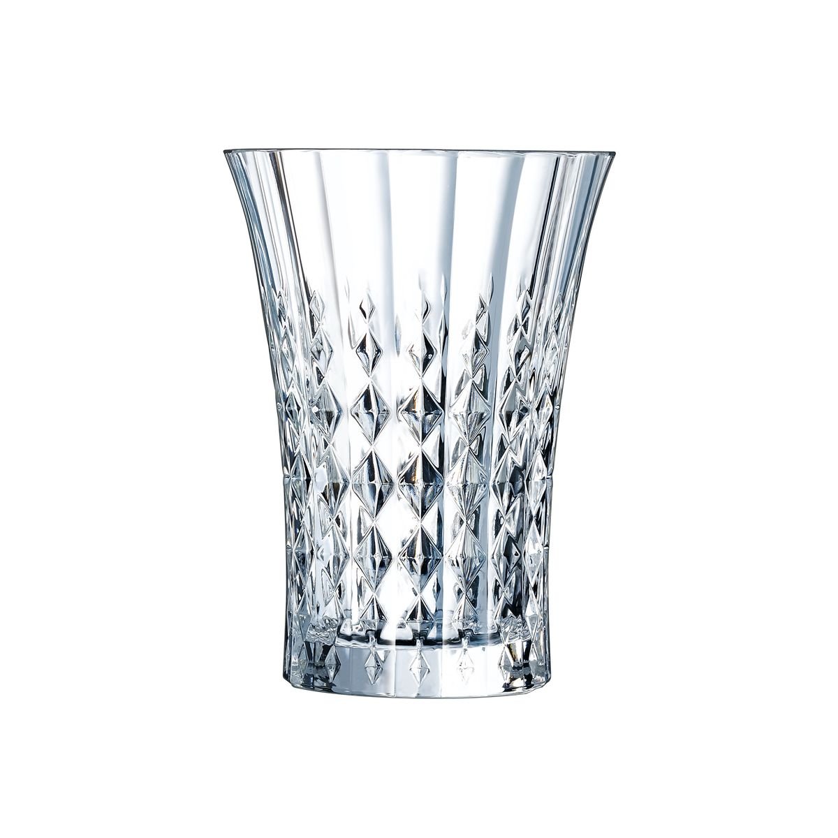 6 verres à jus et soda 36cl -LADY DIAMOND transparent, CRISTAL D ARQUES