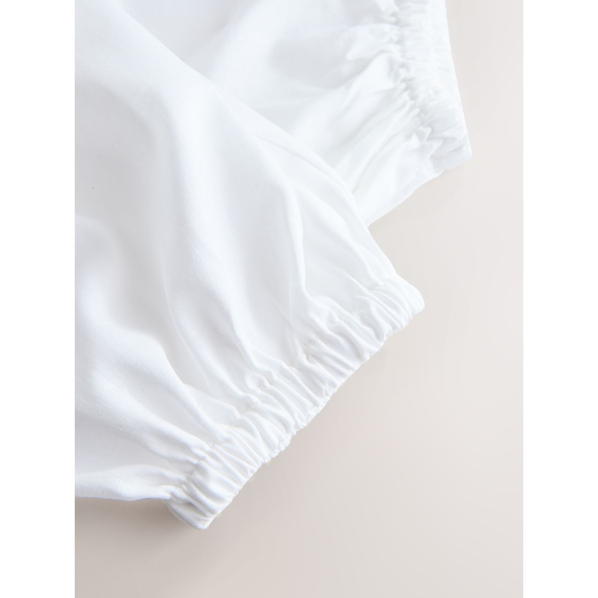 Pantalon bouffant en lin mélangé blanc, NEXT