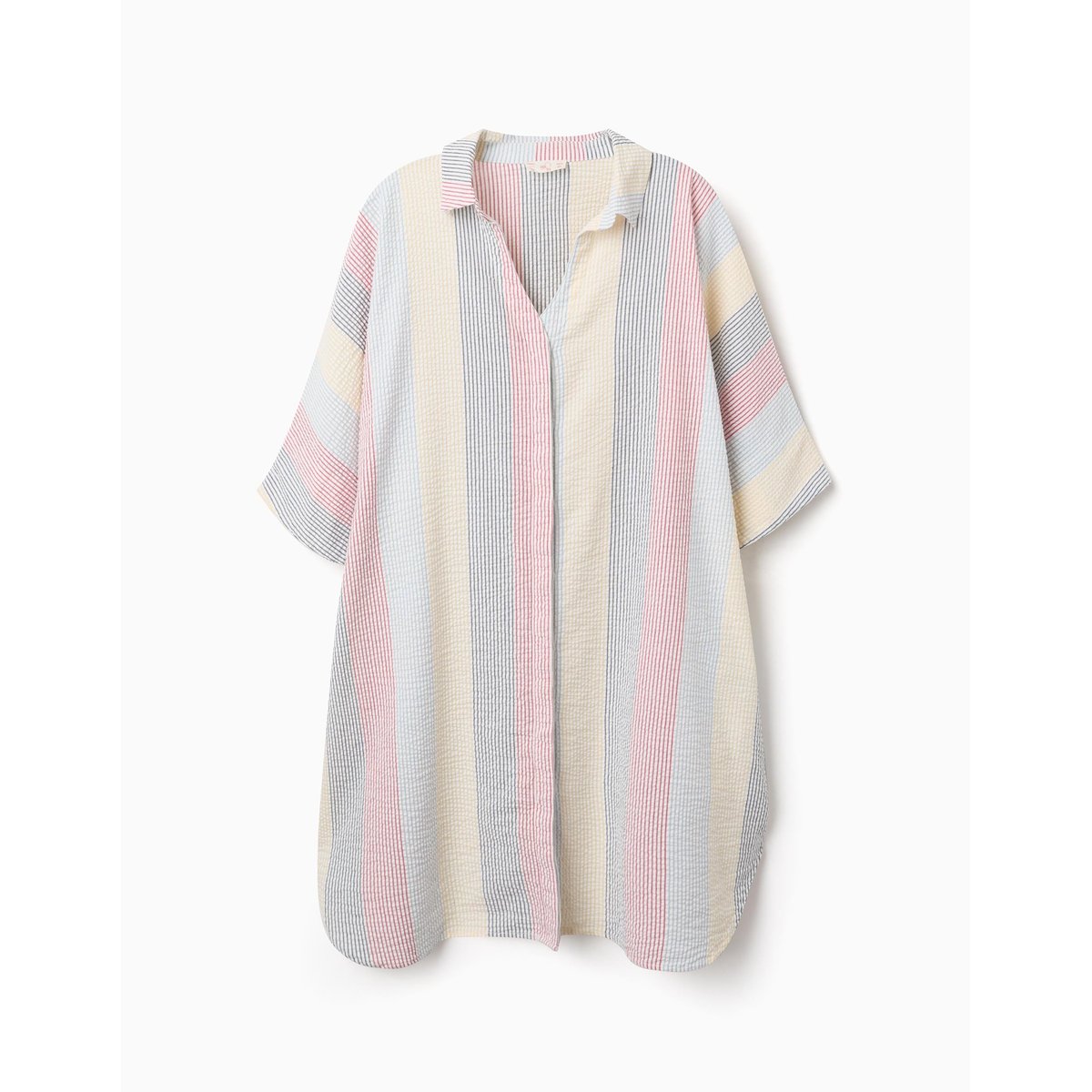 Robe en coton à rayures You&Me rouge, ZIPPY