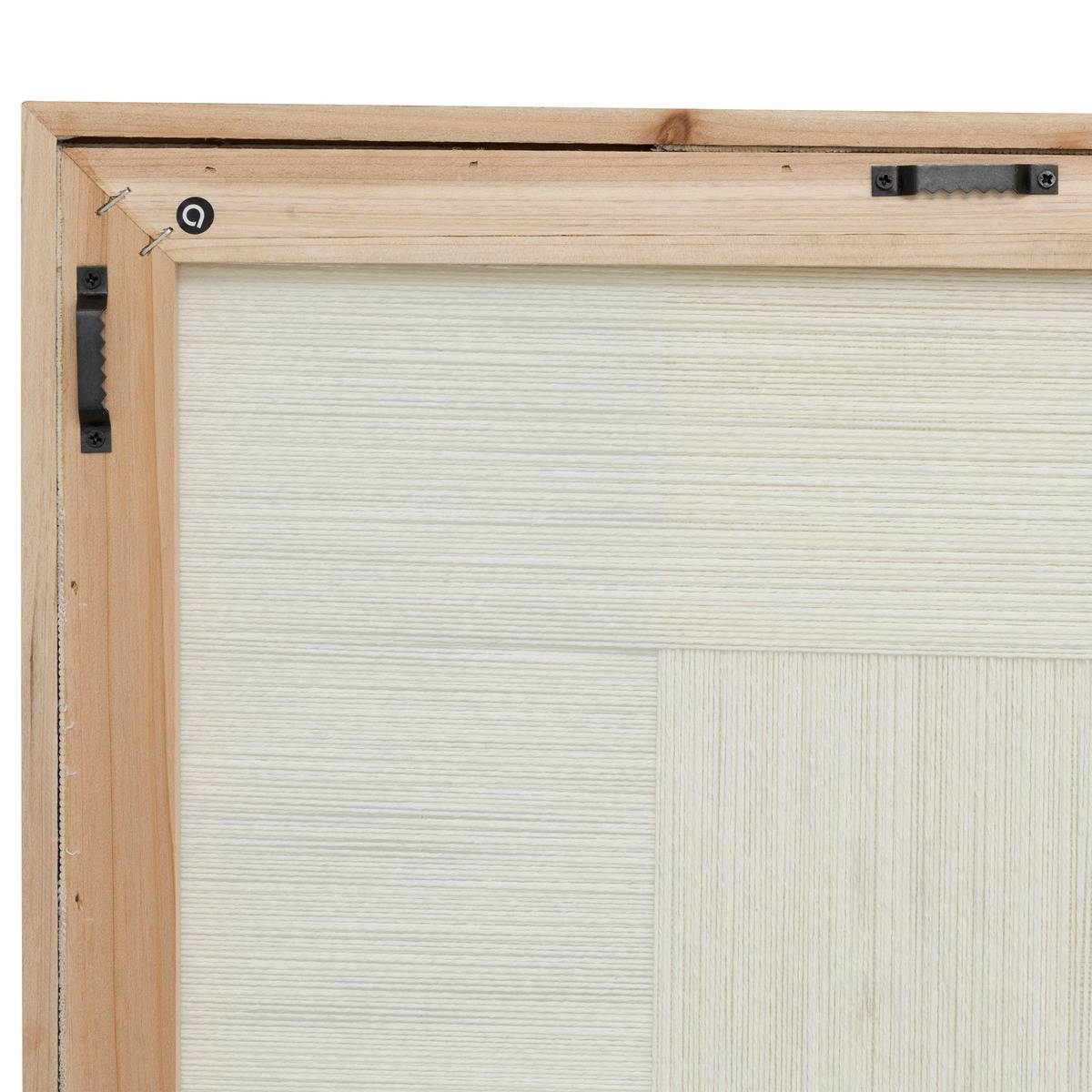 Décoration murale tissée géométrique en coton TISSIA blanc, ATMOSPHERA