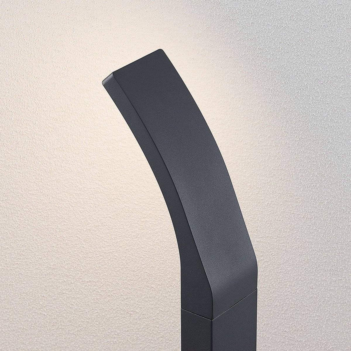 Luminaire extérieur en aluminium moderneLED anthracite (ral 7016), blanc opale, LINDBY