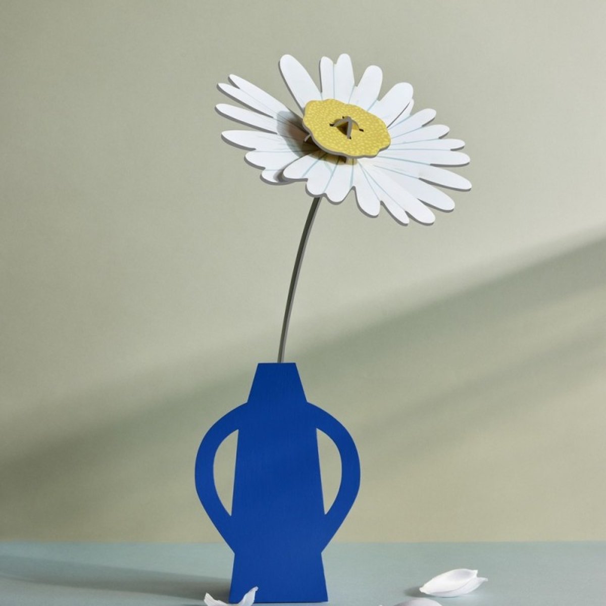Fleur décorative carton marguerite Daisy blanc, STUDIO ROOF