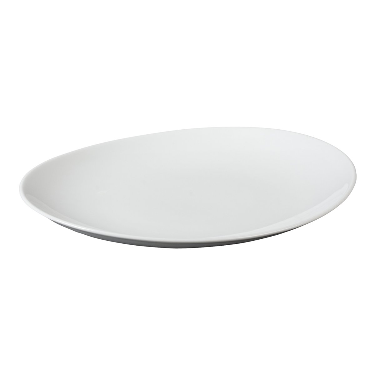 Assiette à steak ovale 30x28 cm (lot de 6) blanc, TREND UP