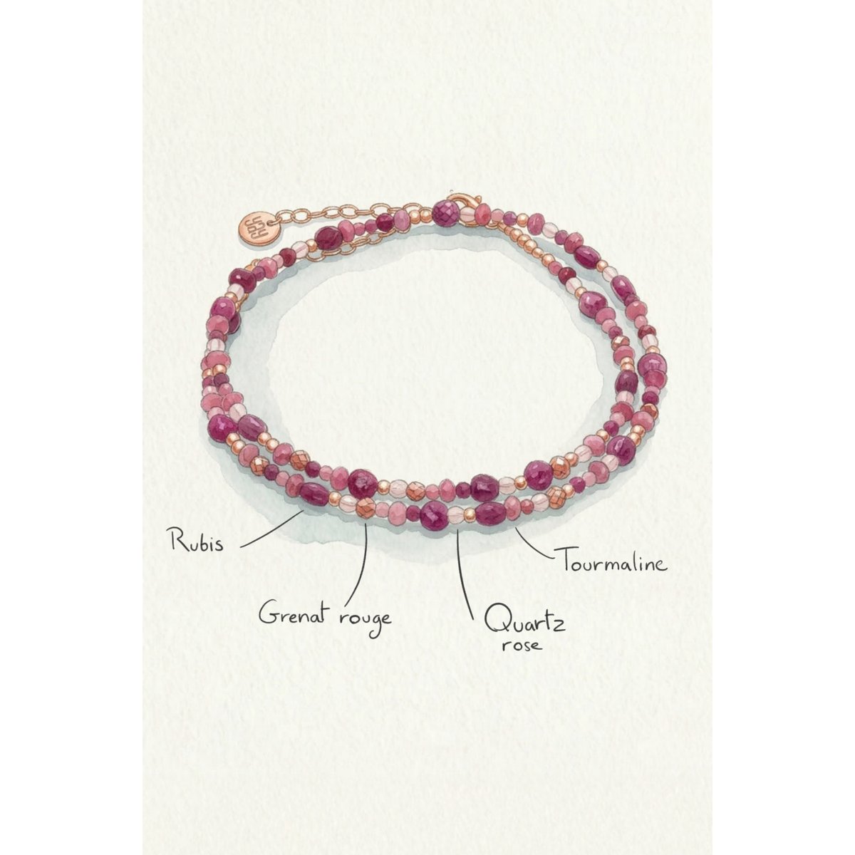 Collier Vénus - Grenadine grenadine, YAY PARIS