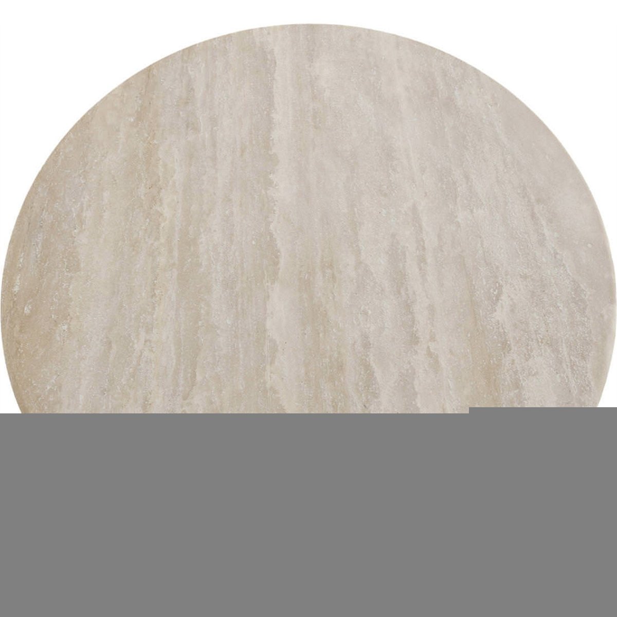 Table basse ronde en marbre travertin naturel, RECOLLECTION