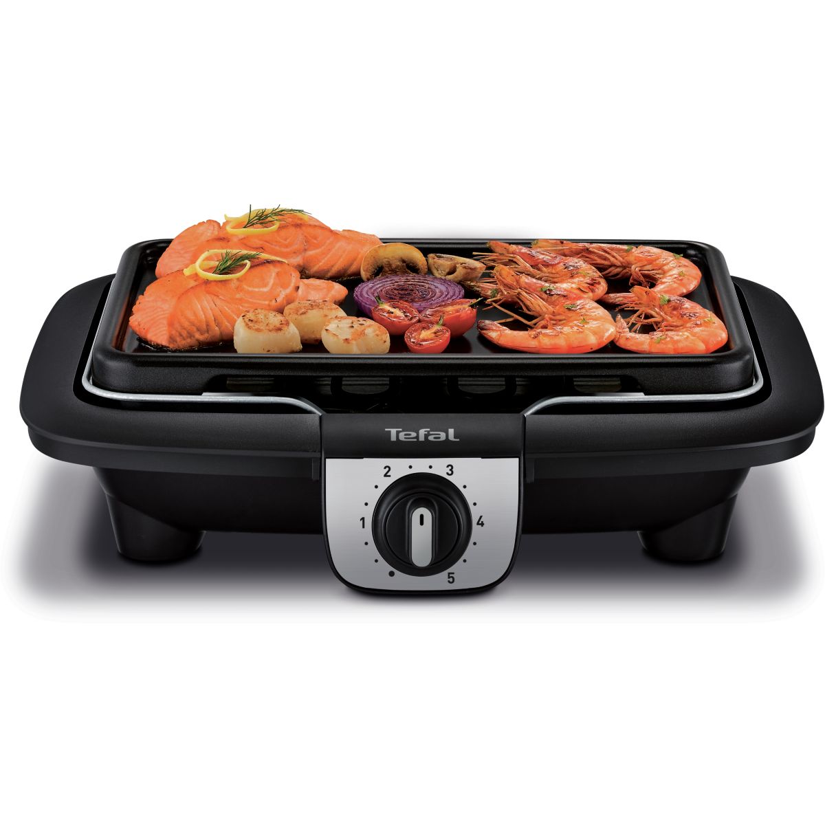 Barbecue électrique BG931812 easygrill 2 en 1 sur pieds, 35x21 cm noir, TEFAL