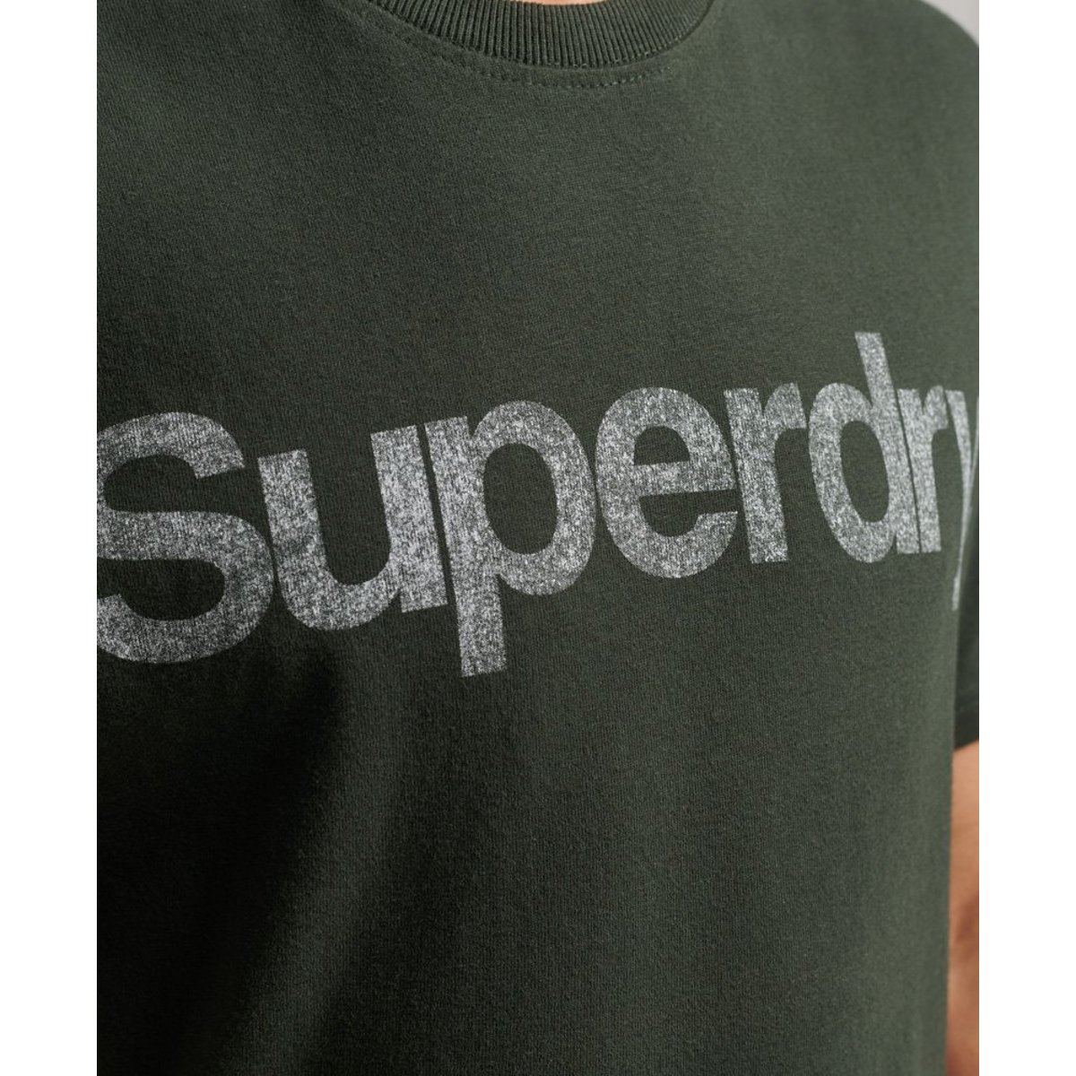 T-shirt classique Vintage vert olive surplus, SUPERDRY
