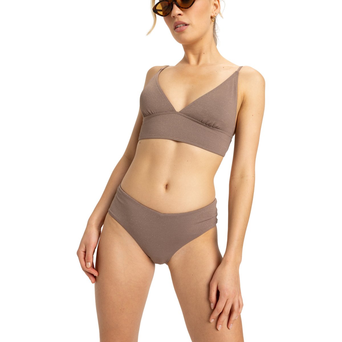 Bas de maillot de bain classique LASCA. marron deep taupe, ROXY