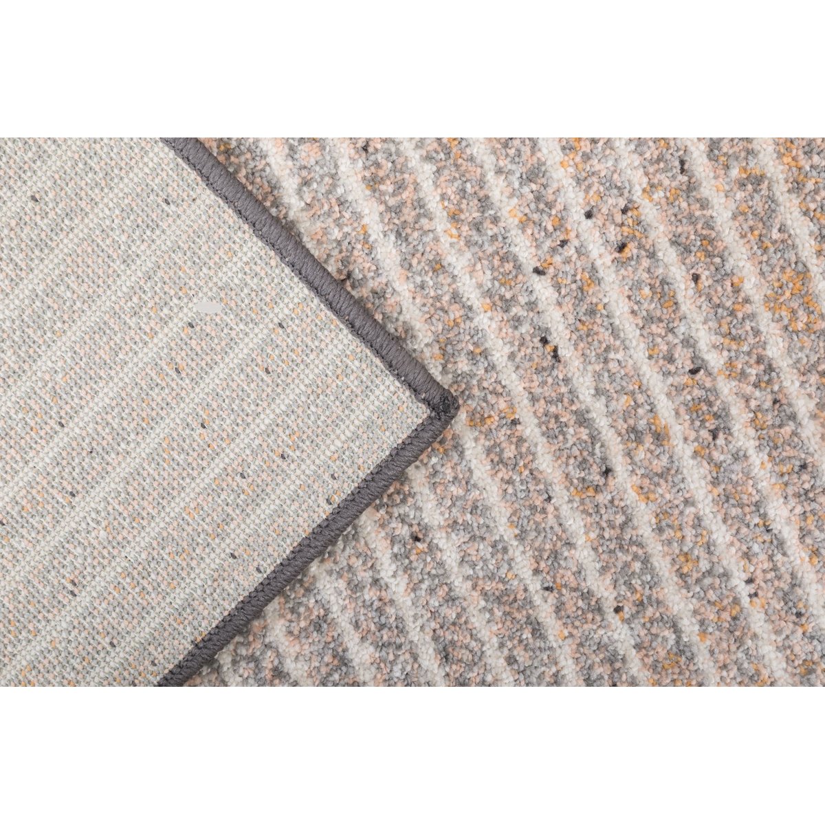 Tapis salon Florentine tufté main épais naturel marron, GINO FALCONE