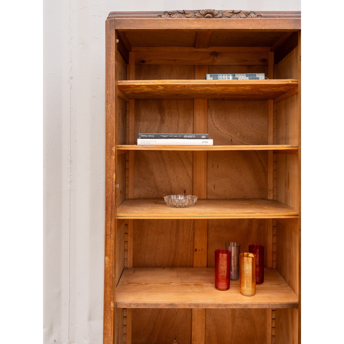 Armoire art déco en bois Blandine N°478 - Bon état bois foncé, DEBONGOUT