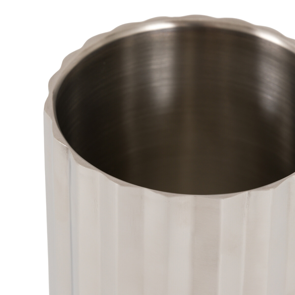Fluted Wine Cooler silver-coloured, ÉDITÉ
