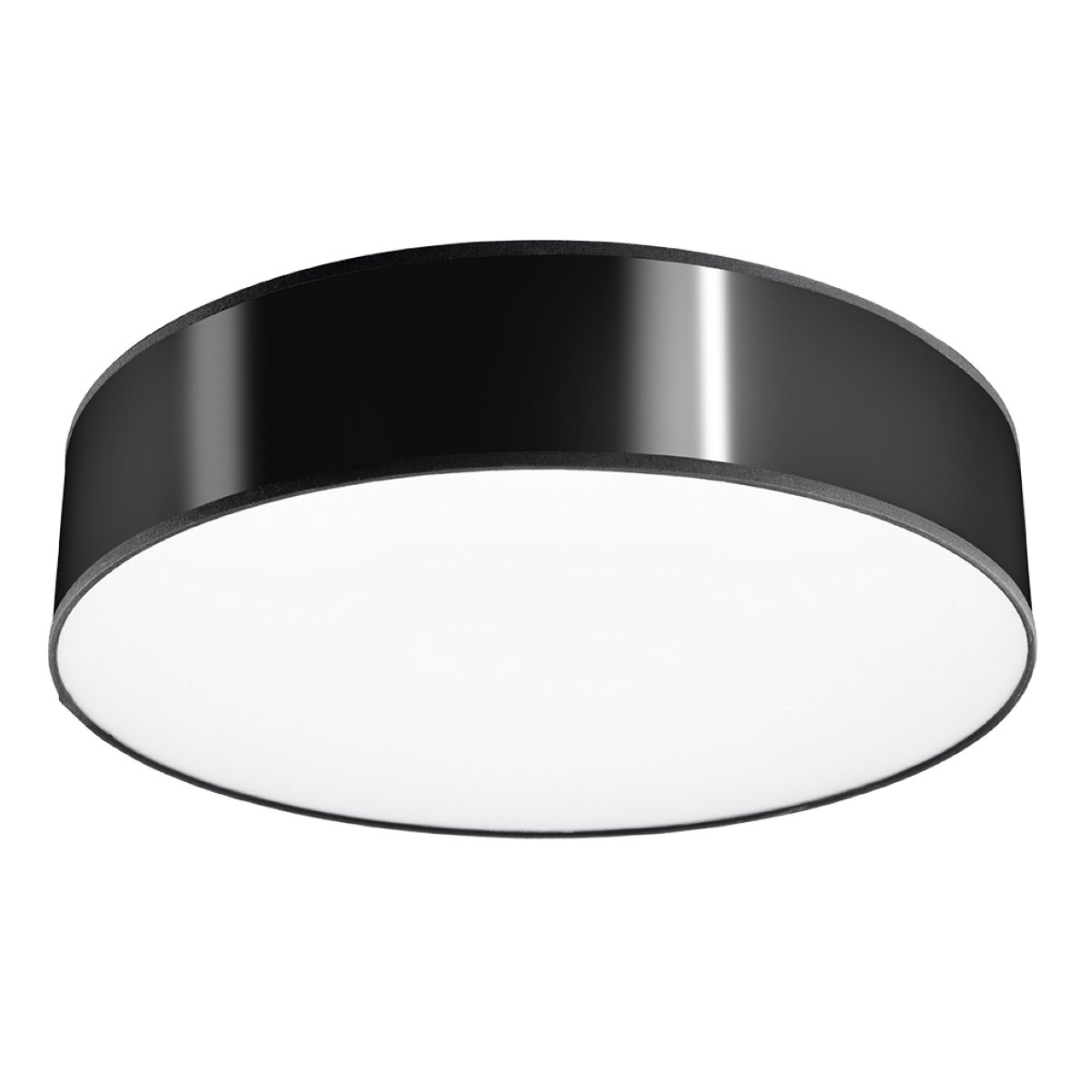 Plafonnier PVC Noir E27 4 Arena noir, EDEN