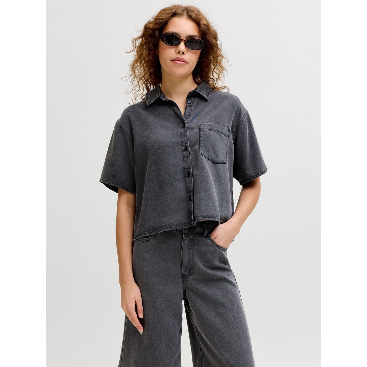 Chemise En Denim medium grey denim, JJXX