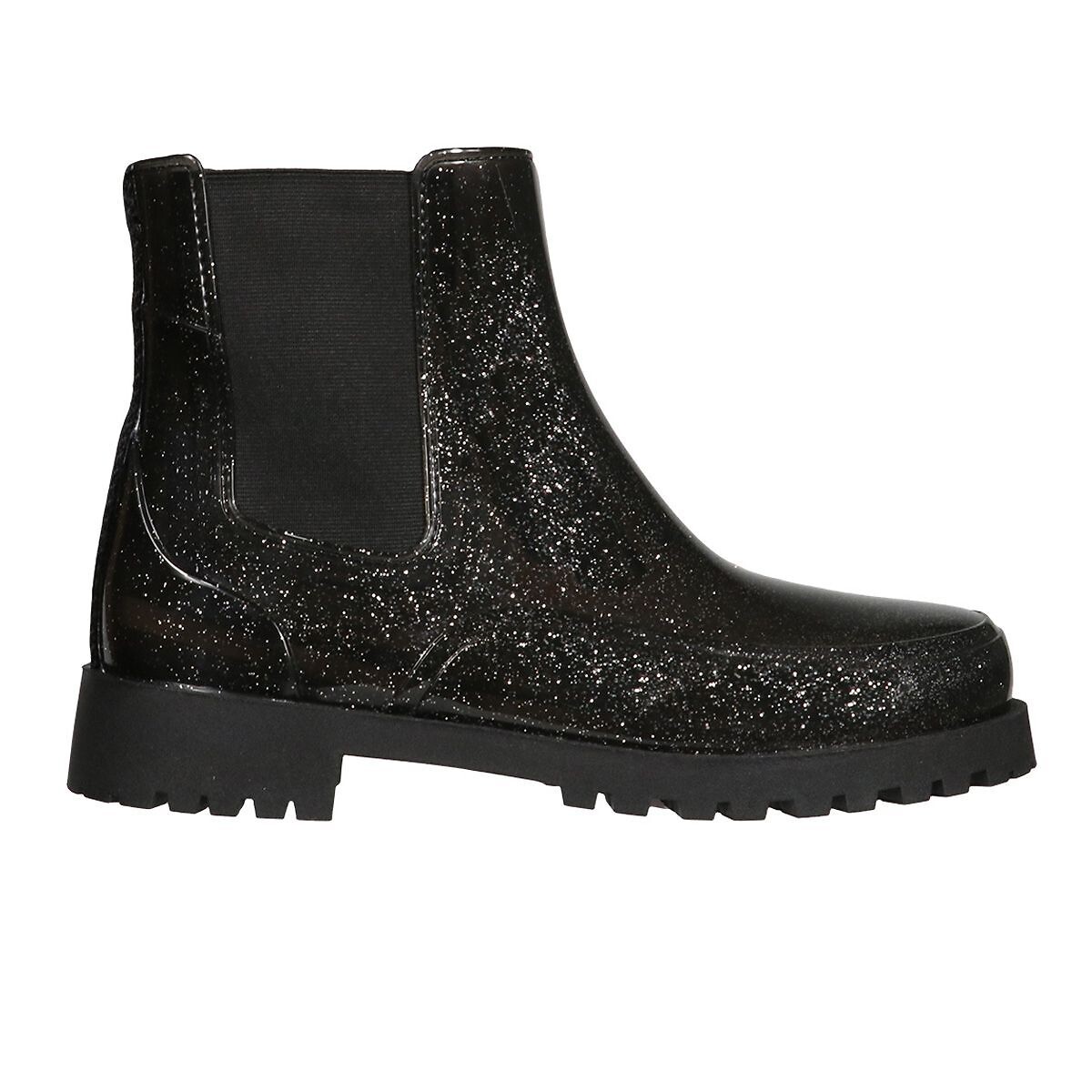 Doce Glitter Rain Boots shimmering black, CACATOES