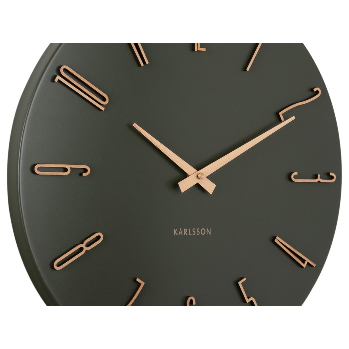 Horloge Murale Métal ESMERADO luxe vert, KARLSSON