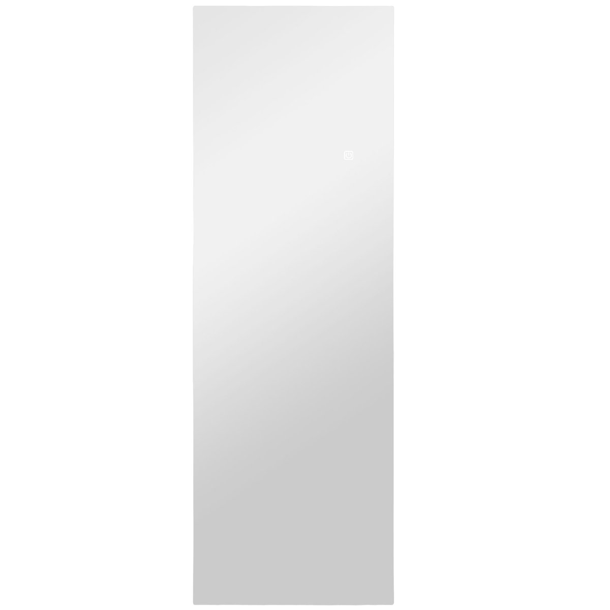 Miroir en pied Verre trempé Transparent gris, HOMCOM