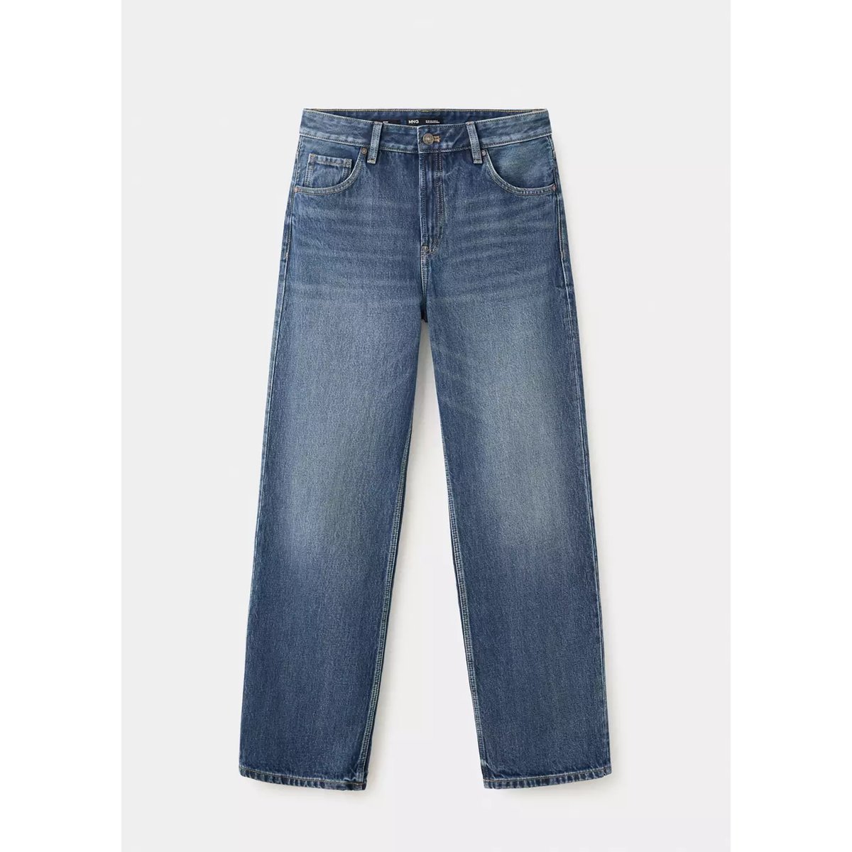 Jean Miami droit taille normale bleu foncé, MANGO
