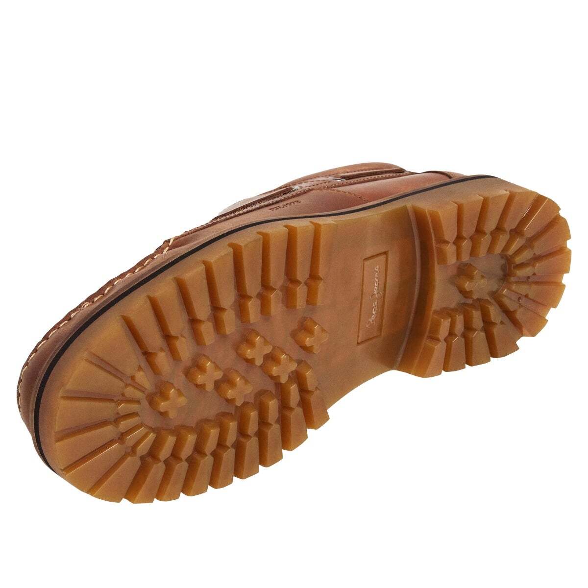 Baskets Bateau En Cuir brun brun, PEPE JEANS
