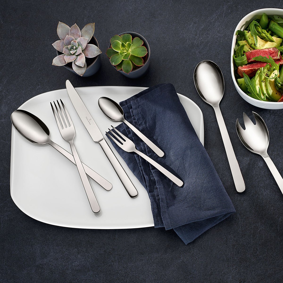Ménagère 68Pcs. LOUIS argent/platine, VILLEROY & BOCH