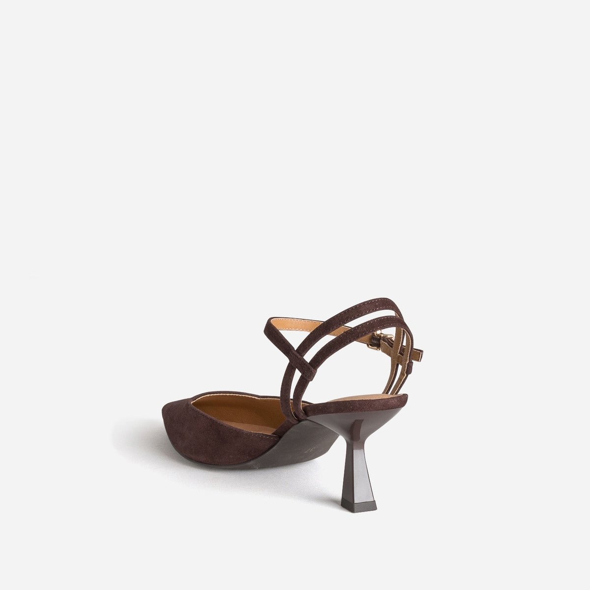 Escarpin en cuir ALWENA chocolat, ERAM