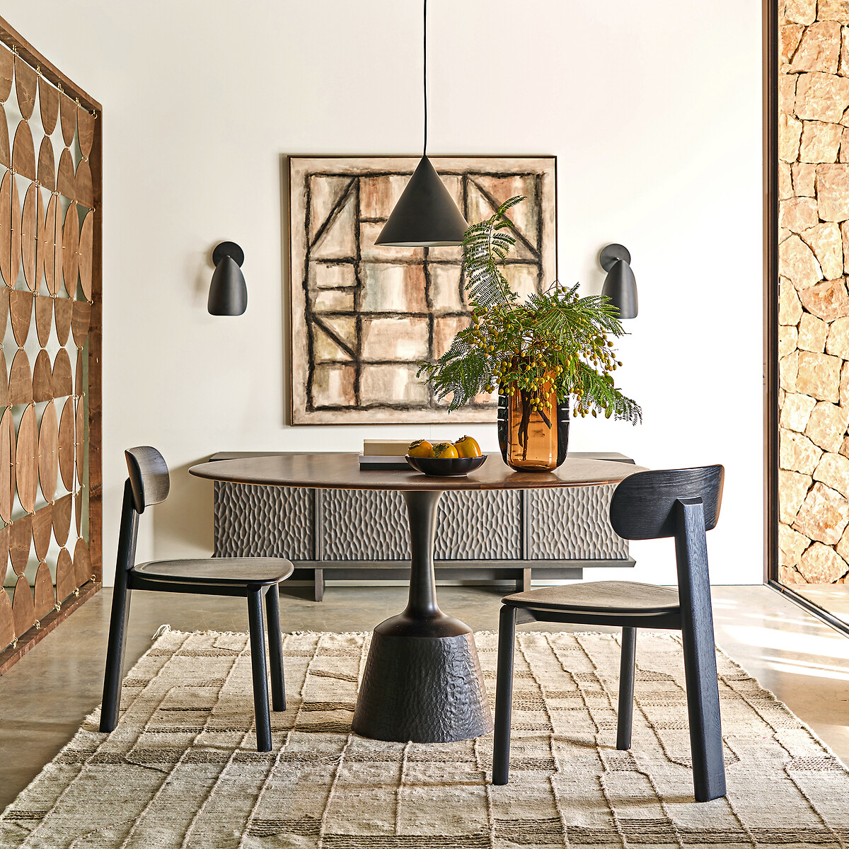 Plateau de table rond en noyer, ø120 cm, TIRONDO noyer, AM.PM