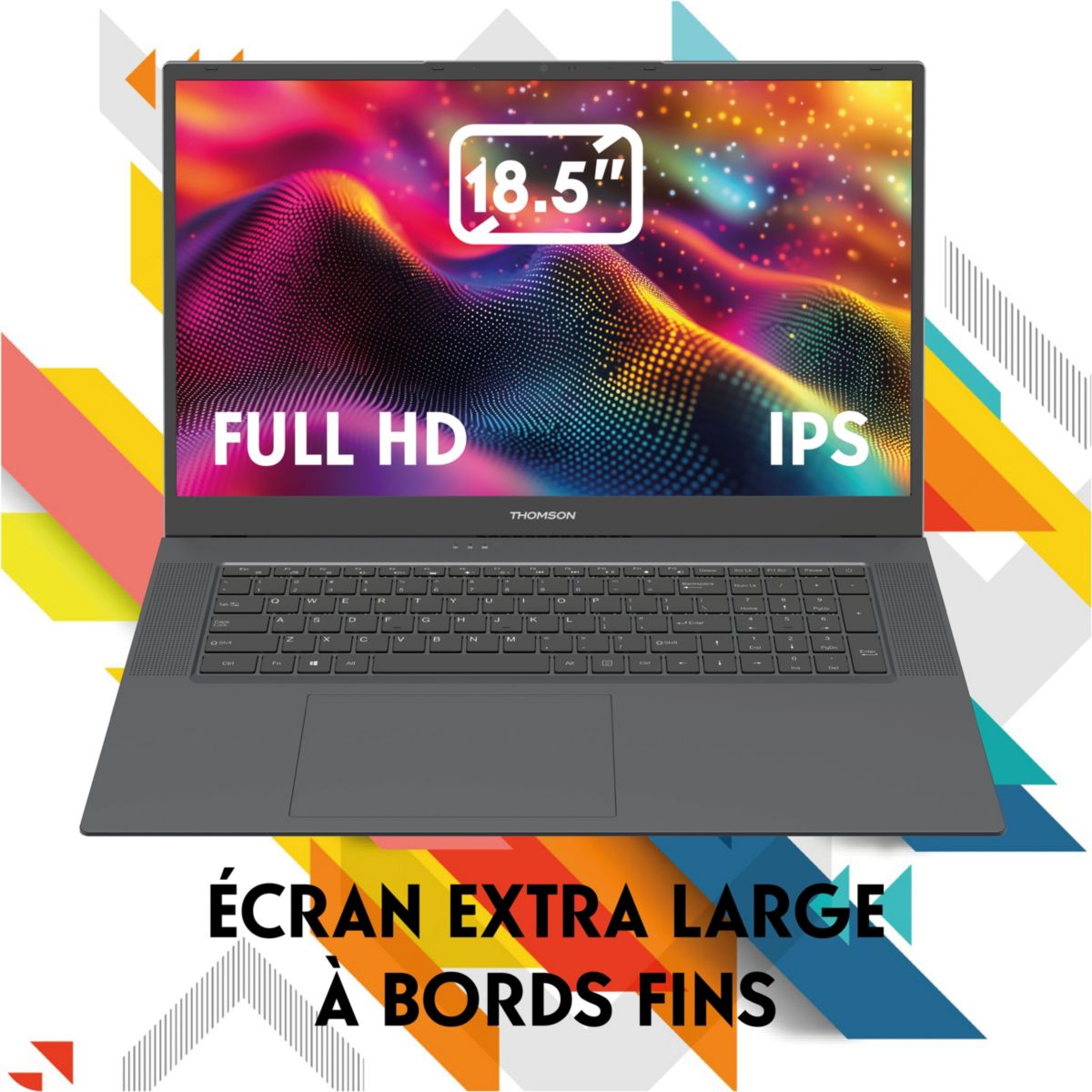 Ordinateur portable N18XLR516GR512 18,4" AMD Ryzen 5 7430U 16 Go RAM DDR4 SSD 512 Go couleur unique, THOMSON