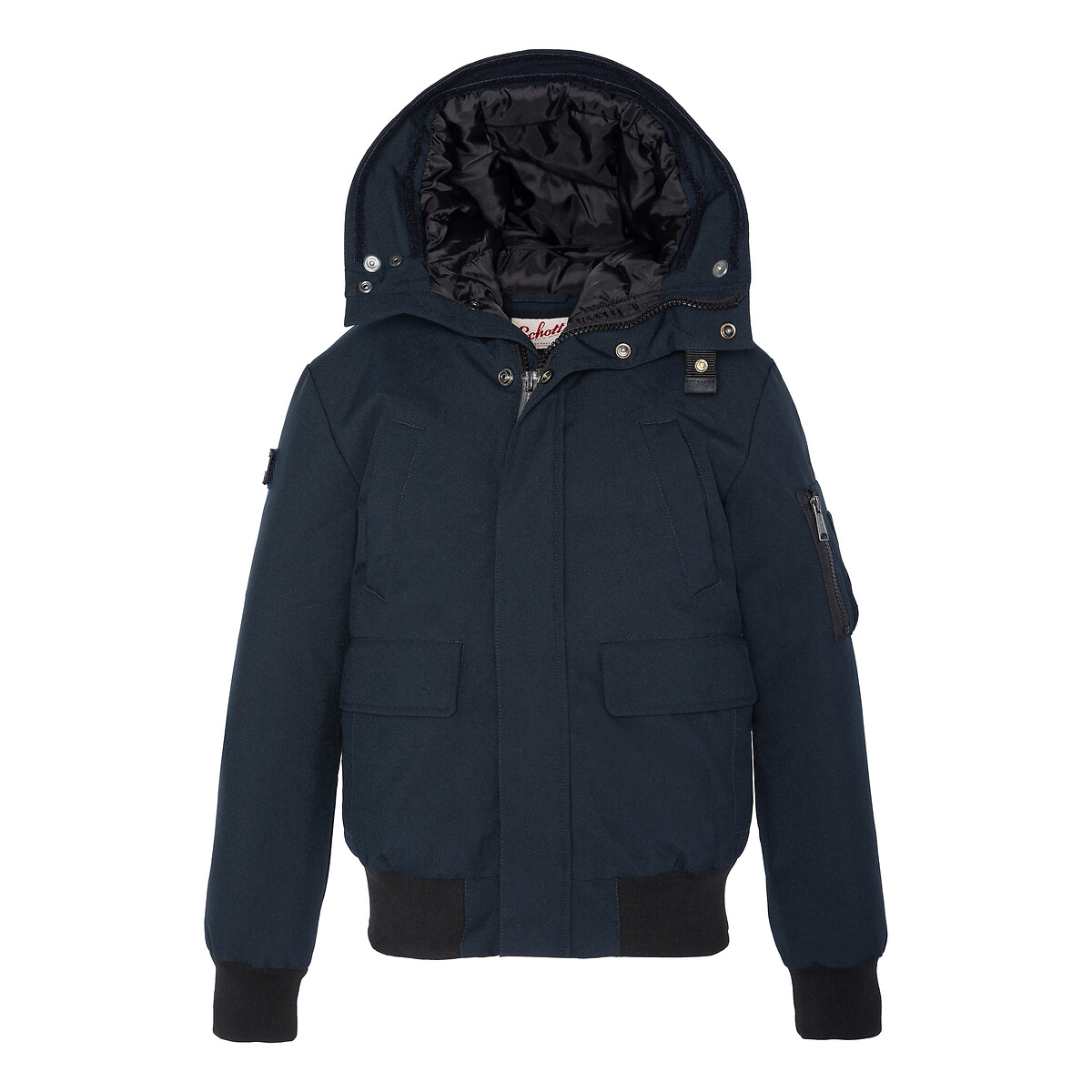 Parka à capuche 10-16 ans bleu marine, SCHOTT