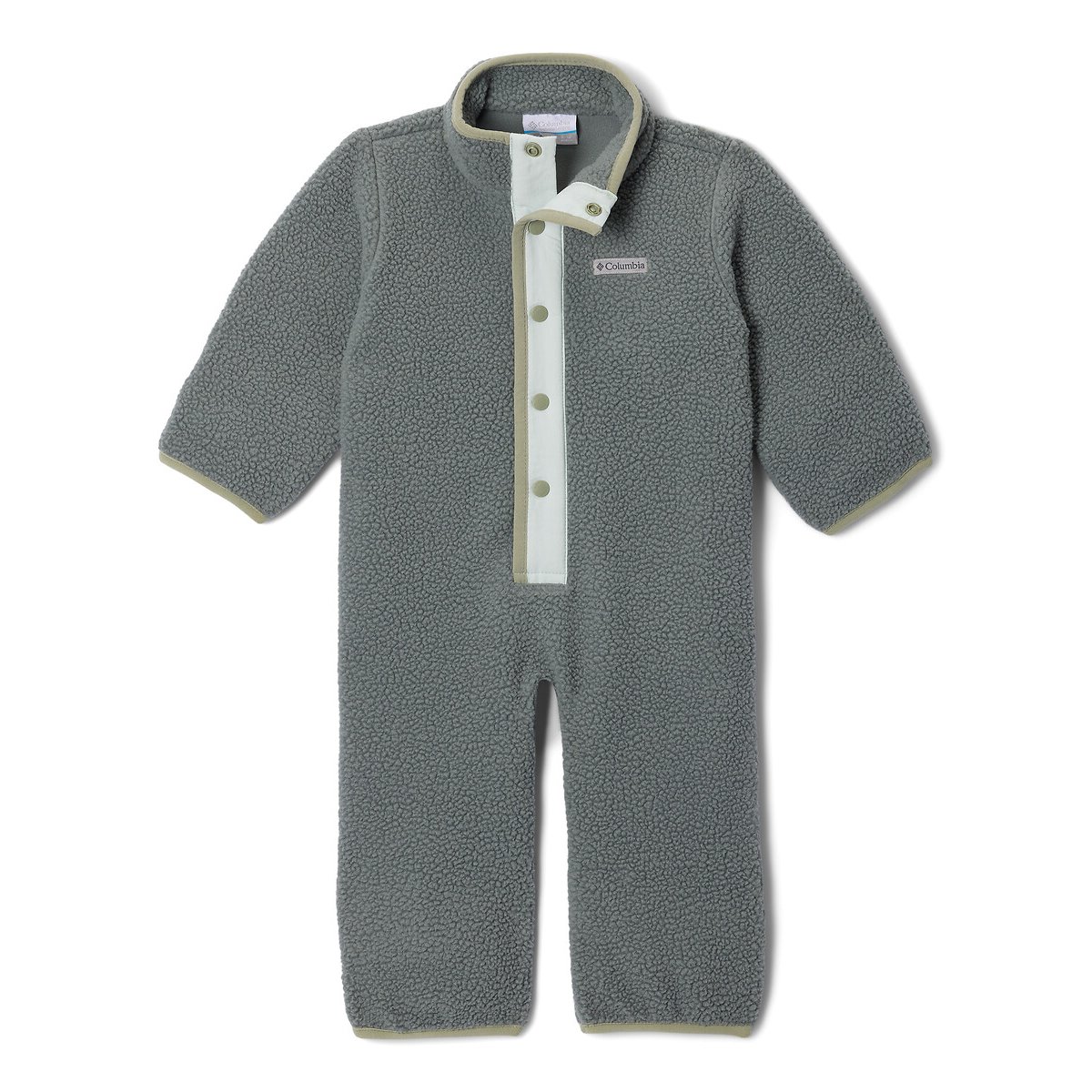 Fleece jumpsuit 6/12 maanden-18/24 maanden grijsblauw, COLUMBIA