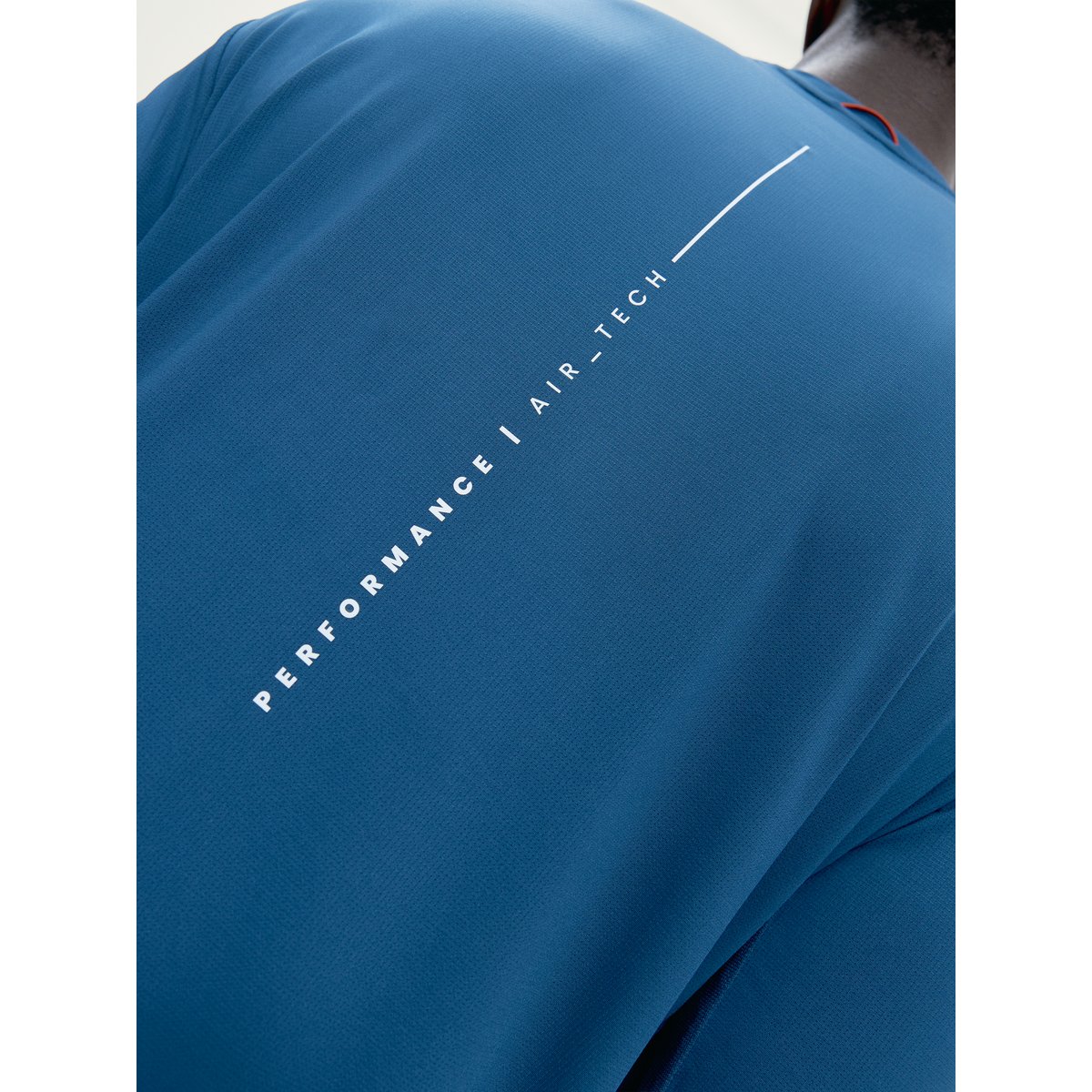 T-shirt de sport homme Strive Manches courtes séchage rapide bleu mer, BORN